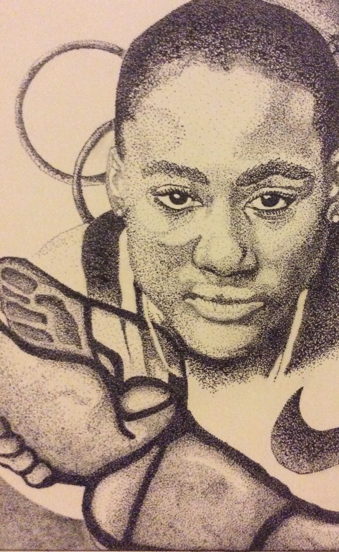 Hand-drawn Canvas Pointillism