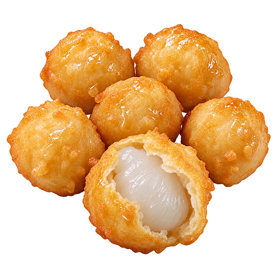 Frittierte Lychees mit Honig