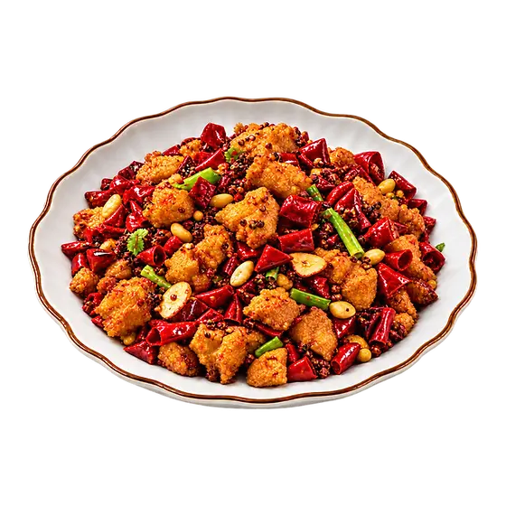 Poulet mit Chili und Sichuan-Pfeffer – 辣子鸡