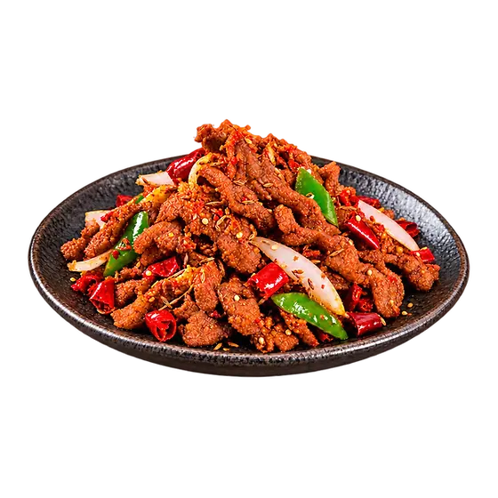 Lammfleisch mit Kreuzkümmel – 孜然羊肉