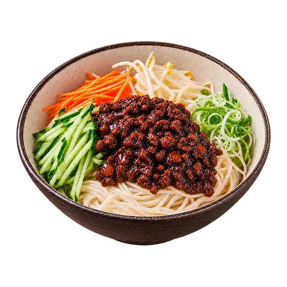 Peking-Nudeln mit Schweinefleisch und Sojabohnensauce – 老北京炸酱面