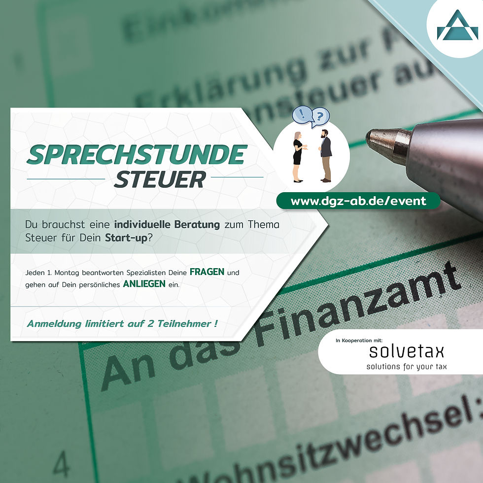 Sprechstunde : Steuer
