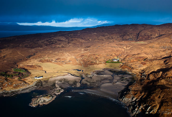 Sandaig Bay by Helicopter