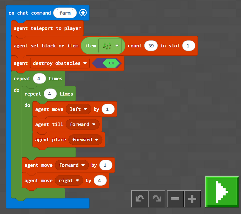 Reading code with Minecraft