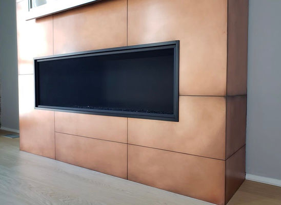 COPPER PATINA ON MILD STEEL