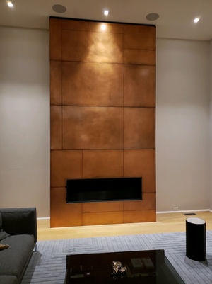 COPPER PATINA ON MILD STEEL