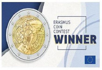 ERASMUS: SCELTO IL DISEGNO DELLA MONETA COMMEMORATIVA PER IL 35º ANNIVERSARIO