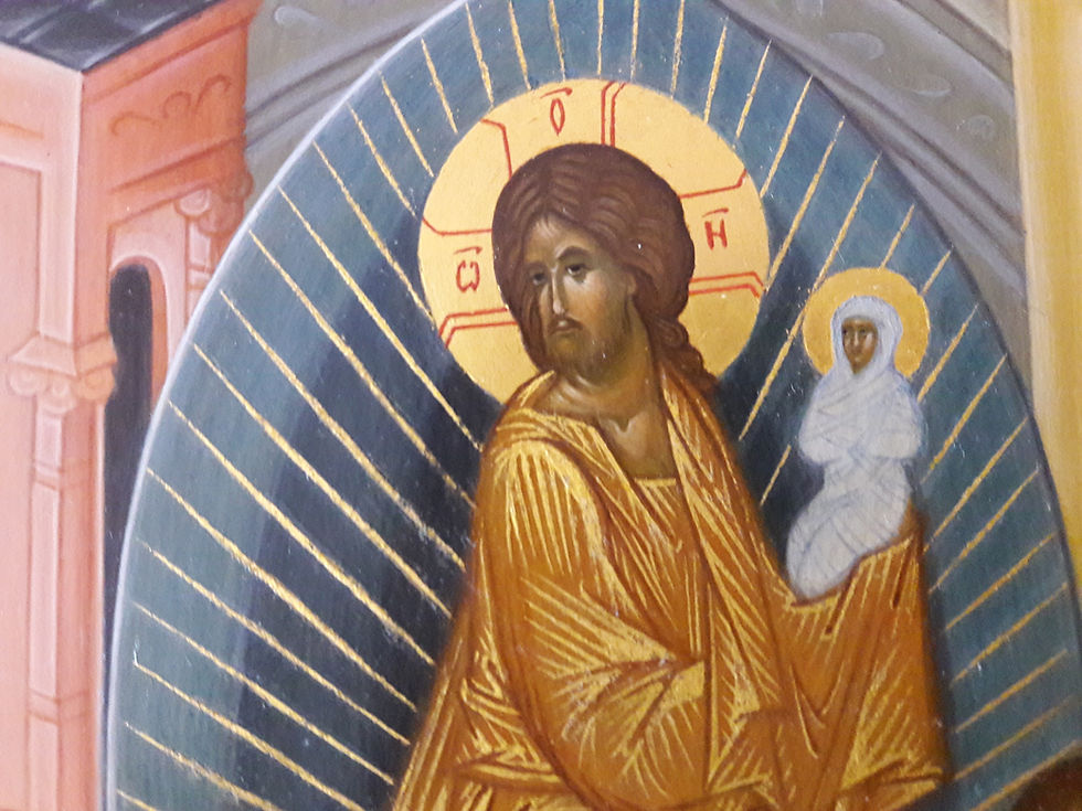 Thumbnail: Orthodox icon hand painted The Dormition (Falling Asleep) of the Theotokos