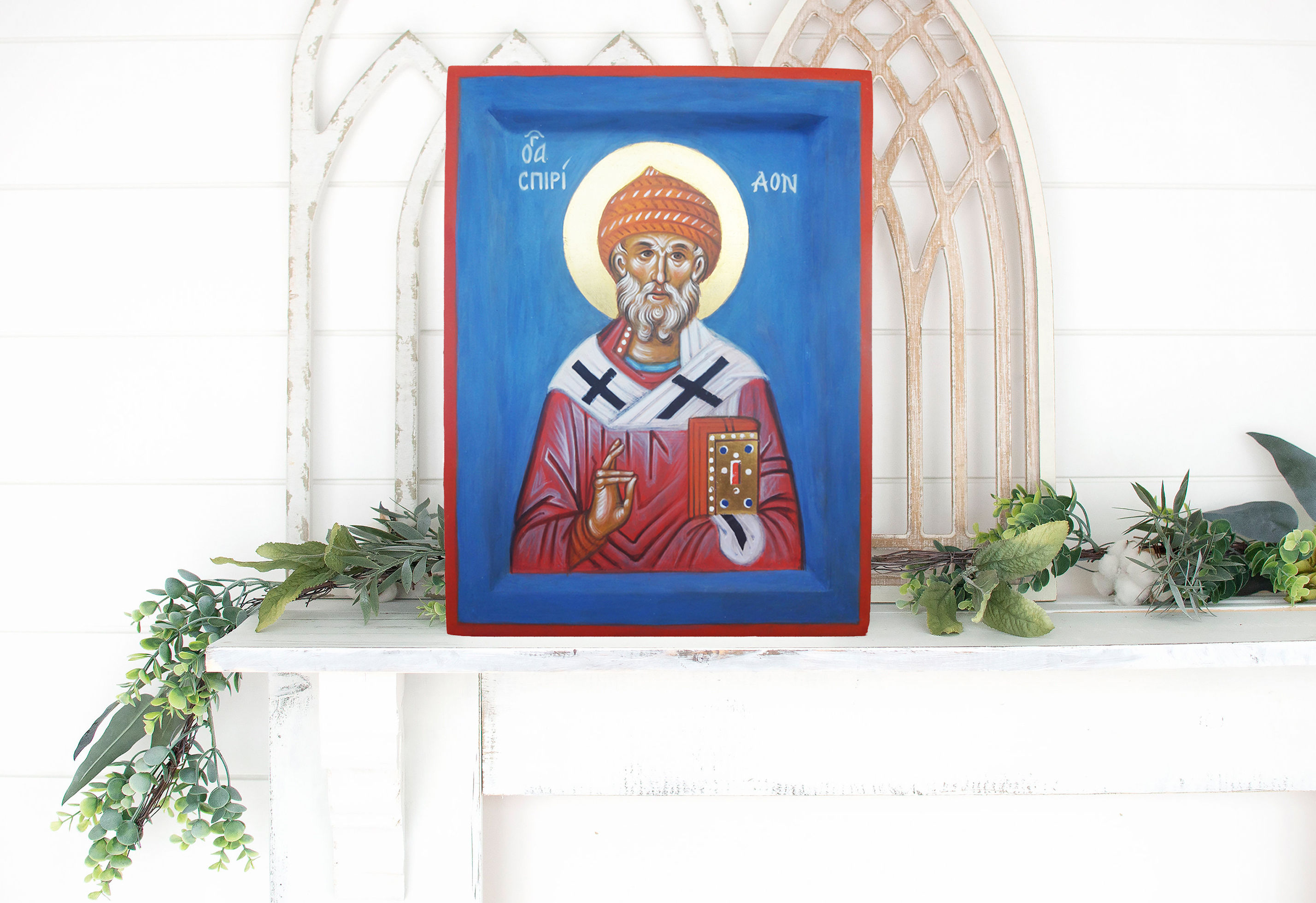Orthodox icon Saint Spyridon