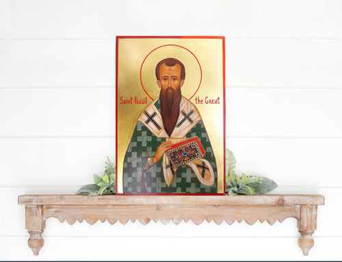 Saint Basil the Great orthodox icons. Hand Painted Orthodox Icon ...