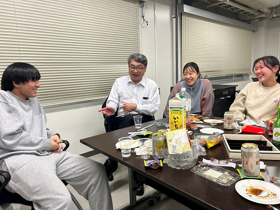 舘石先生と学生