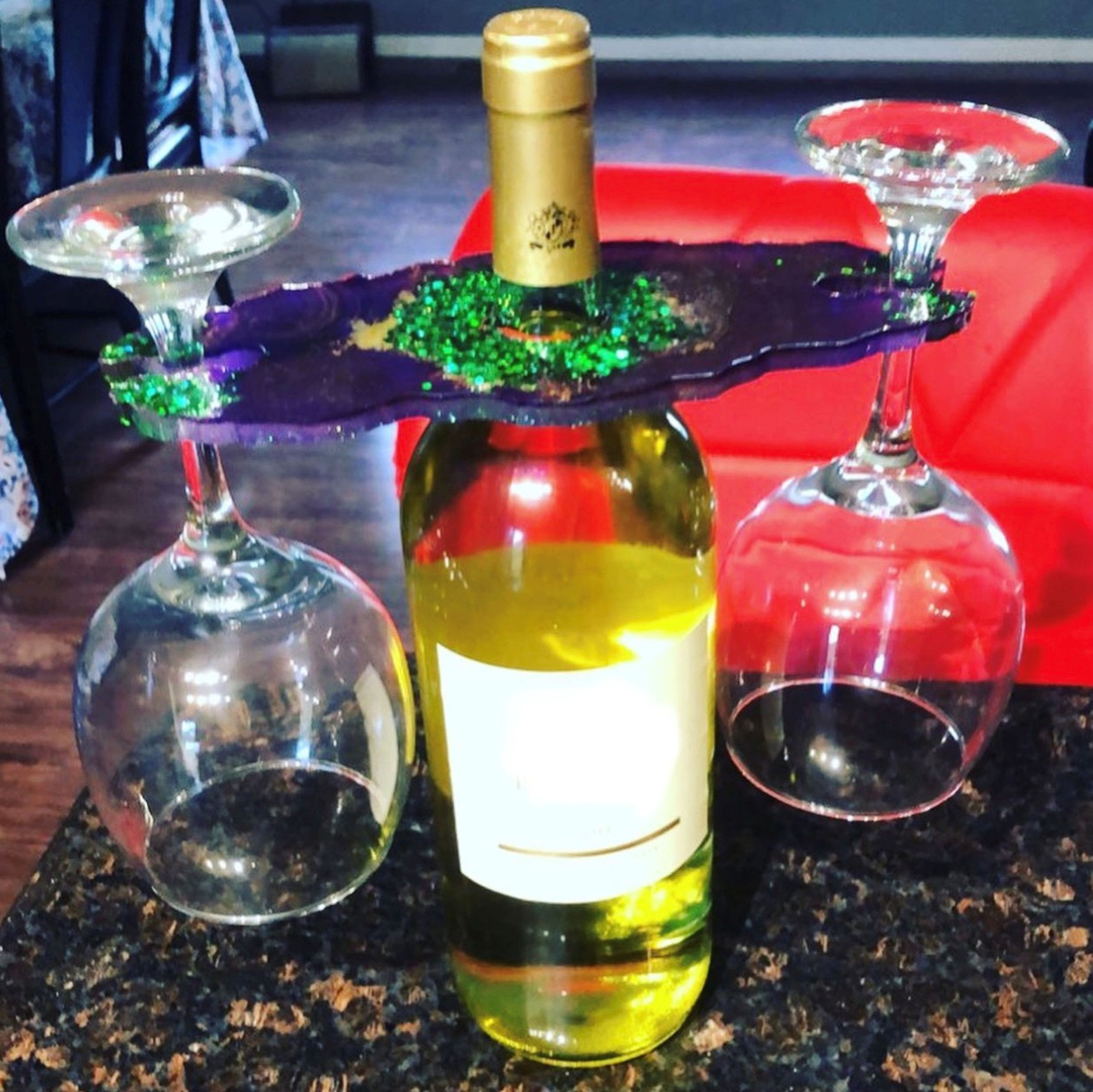 Glow Resin Wine Caddy