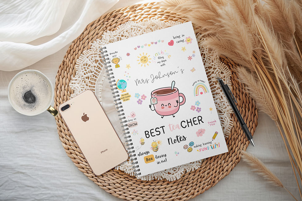 Personalised Teacher Notebook Teacher Gifts