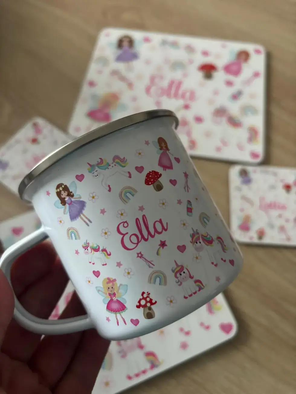 Thumbnail: Magical Fairy Girls Personalised Dinner Gift Set