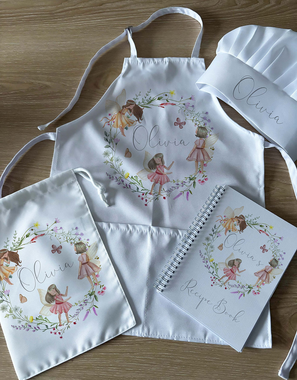 Kids Fairy Garden Personalised Baking Gift Set