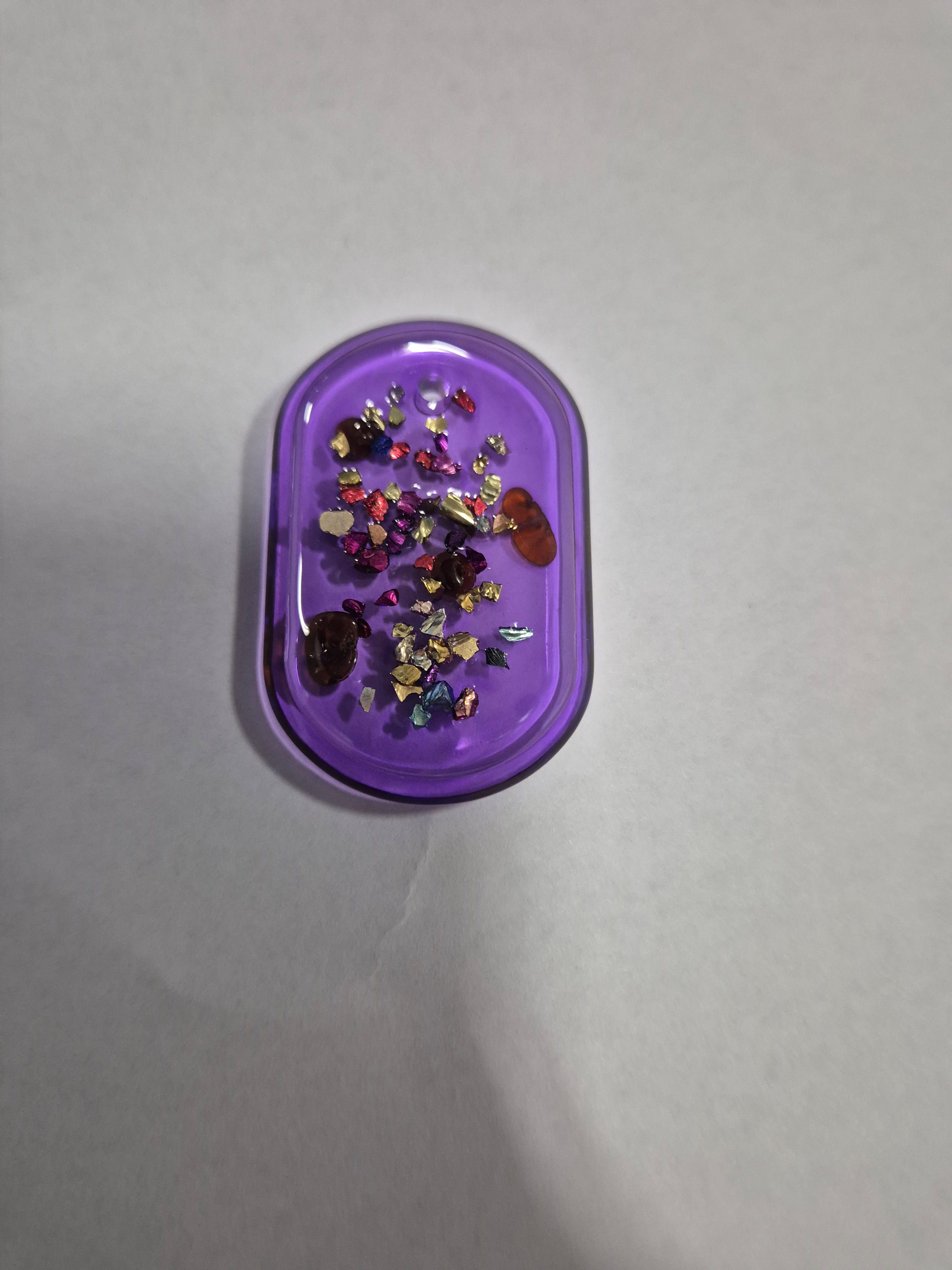 Porte-clé Talisman Violet & Ambre – Artefact Antares