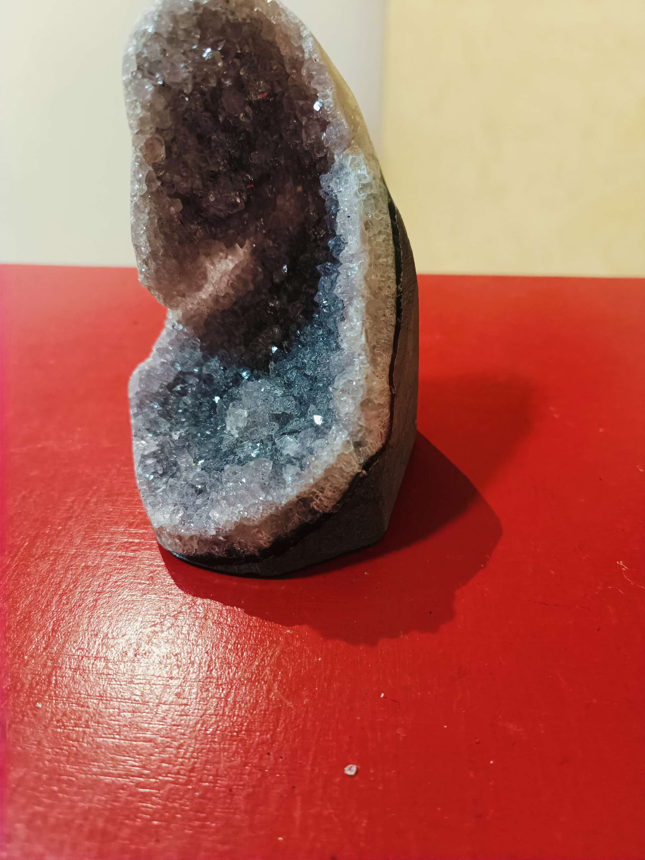 Améthyste  AB géode 423g