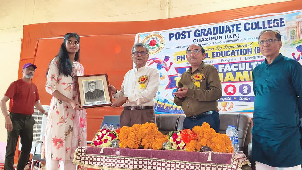 ‼️पीजी कॉलेज में अंतर-संकाय खेलकूद!.. प्रतियोगिता संपन्न,विजेता खिलाड़ियों को किया सम्मानित‼️