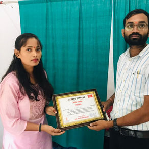 चिकित्सा क्षेत्र में बेहतर कार्य करने के लिए!...अल्पायु एक्सप्रेस न्यूज़ चैनल ने किया सम्मानित