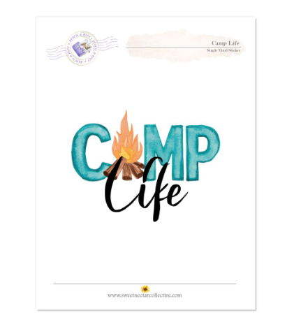 Thumbnail: Camp Life Vinyl Sticker