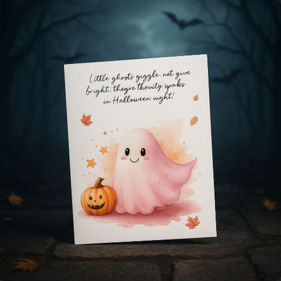 Thumbnail: Little Ghost Halloween Note Card