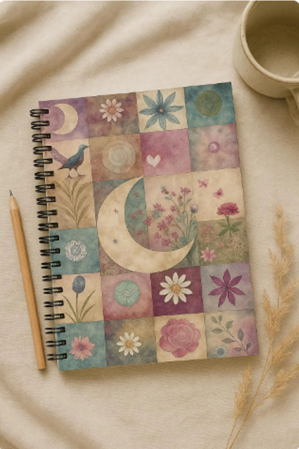 Thumbnail: Purple Patchwork Notebook
