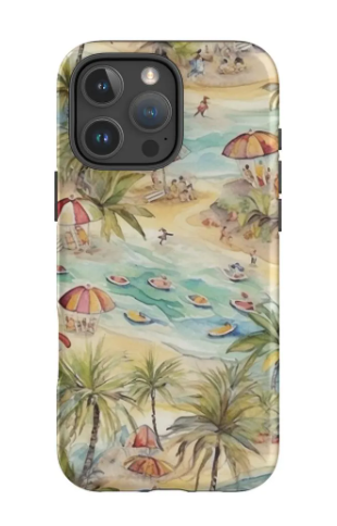Thumbnail: Just Beachin’ Glossy Tough Phone Case