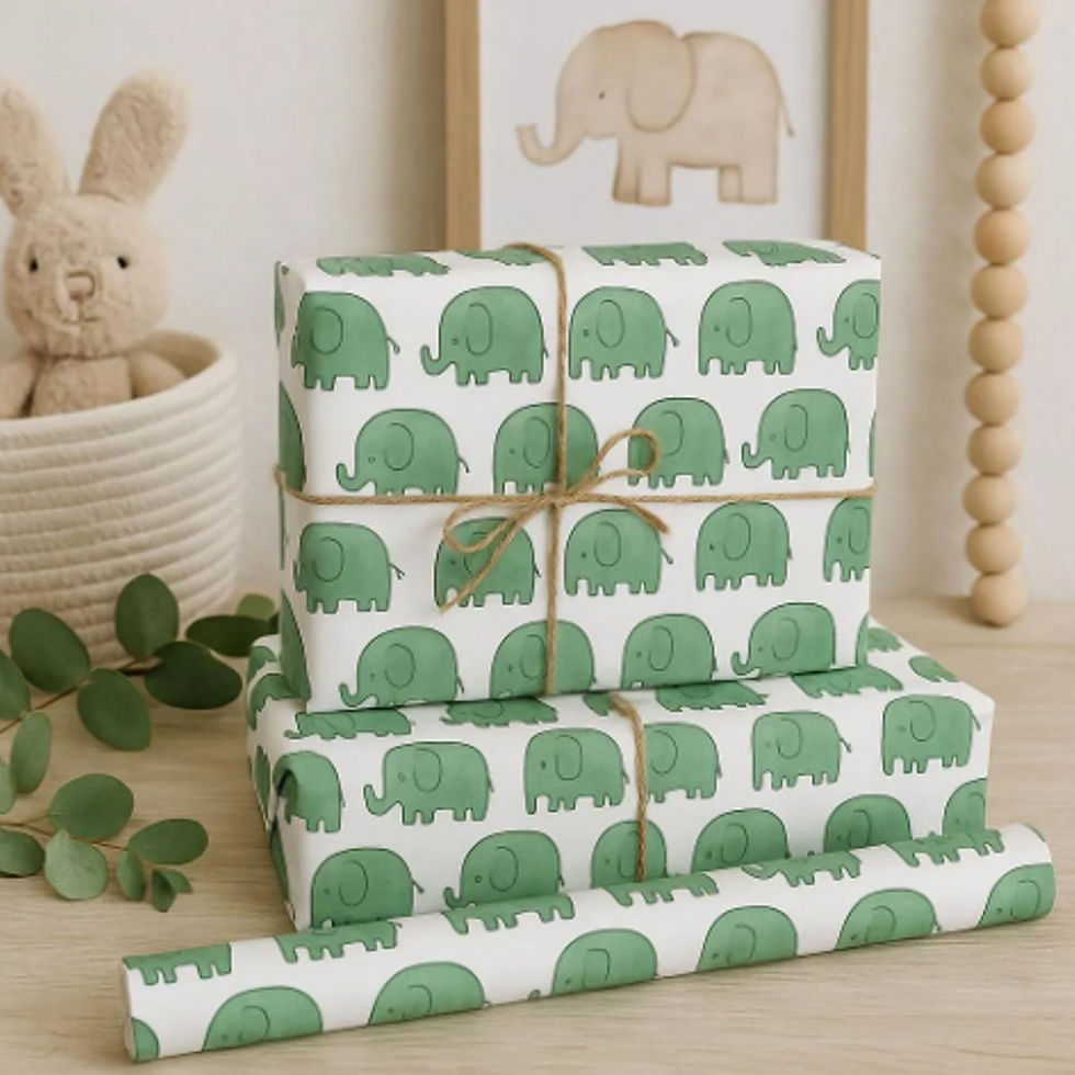 Thumbnail: Cute Elephant Wrapping Paper