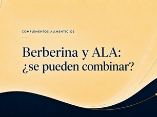 Combinación de berberina y ácido alfa-lipoico ALA