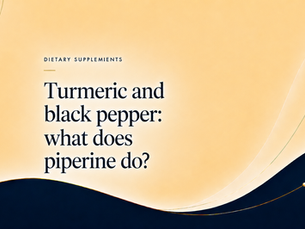 Turmeric and black peppercorns illustrating curcumin absorption