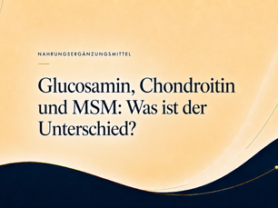 Glucosamin, Chondroitin und MSM mit sachlicher Einordnung der Evidenz