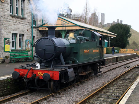 Great Western Railway steam locomotive brings a taste of the west country to the Swanage Railway