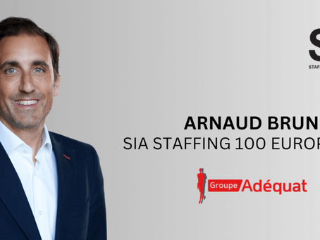 Arnaud Brun has been named to the “Staffing 100 Europe 2024” list (Staffing Industry Analysts)