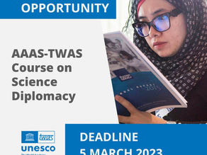 AAAS-TWAS Course on Science Diplomacy 2023 for Developing Countries (Fully-funded to Trieste, Italy)