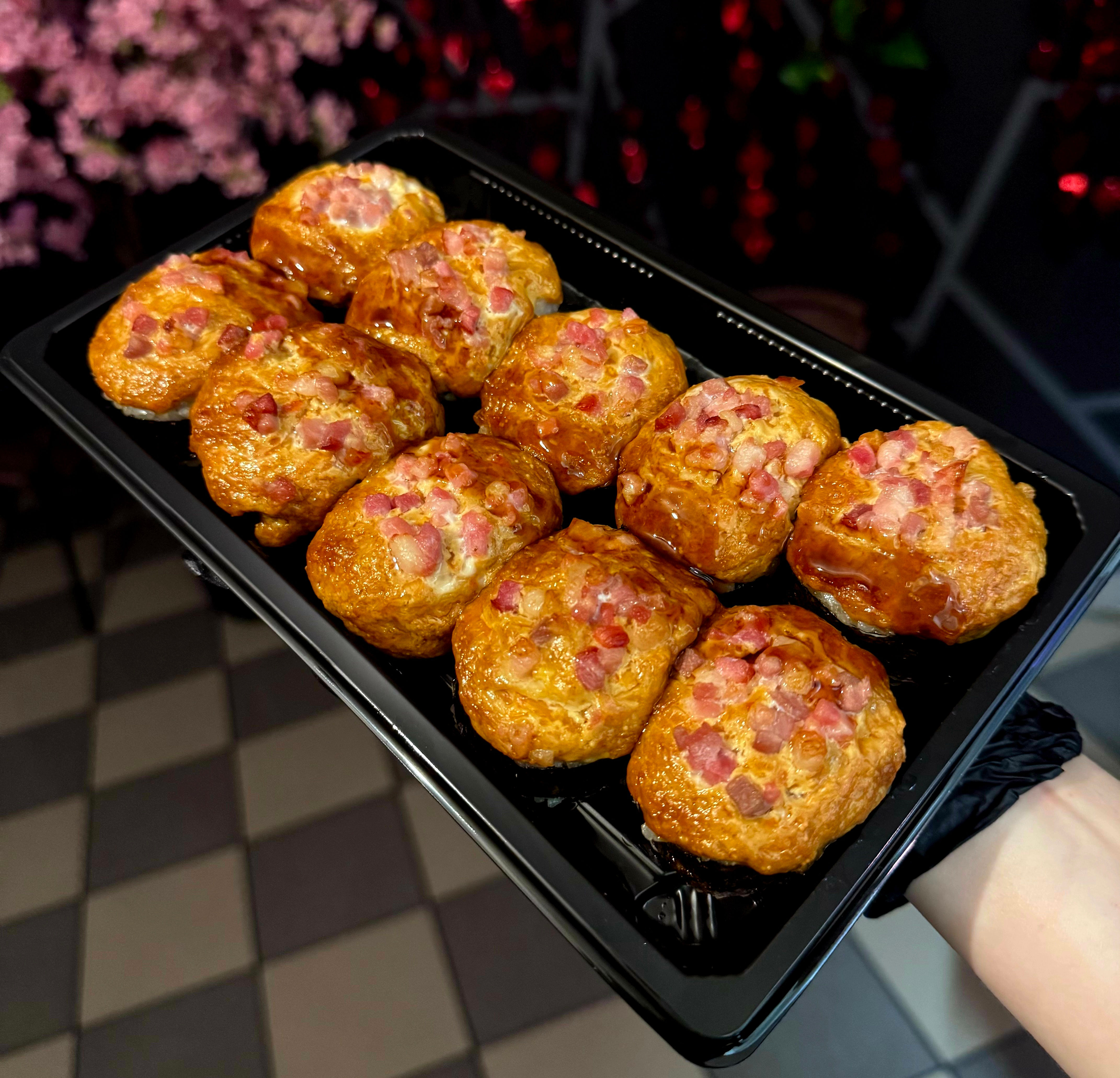 Roll 78 Pieczone futomaki kurczak z boczkiem  (450g/10 szt)