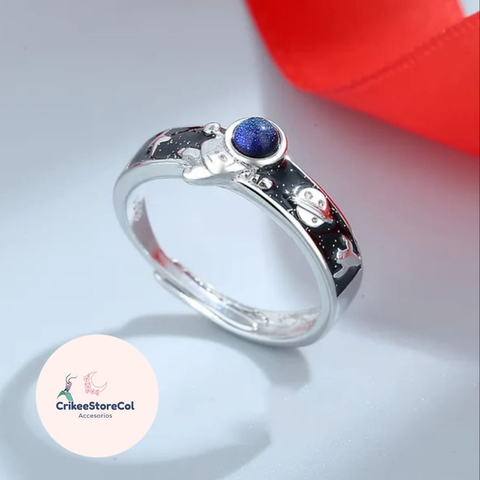 Miniatura: ANILLO DE PAREJA VINTAGE ASTRONAUTA
