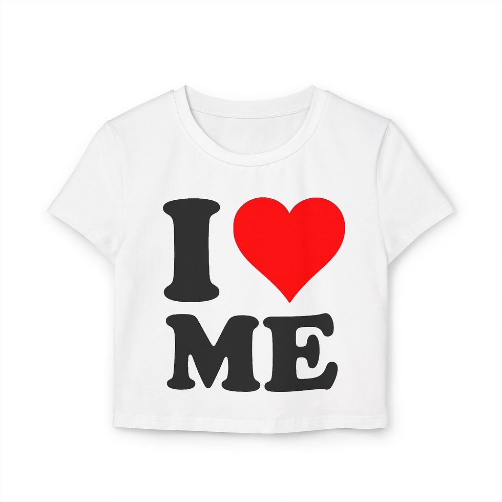 Thumbnail: I  ME Baby Tee | Self Love Crop T-Shirt