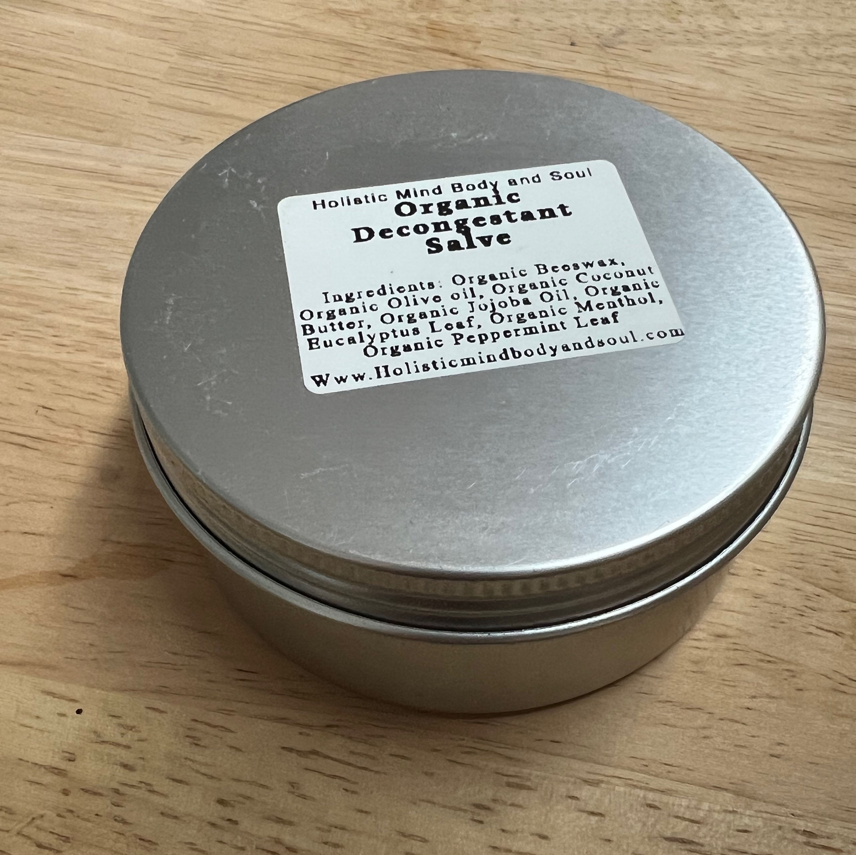 Organic Decongestant Salve