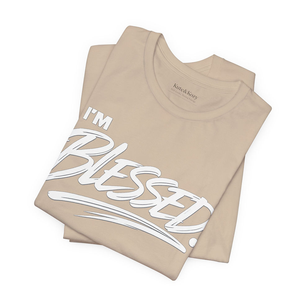 Thumbnail: I'm Blessed T-Shirt | Script Typography Tee, Faith Christian Shirt