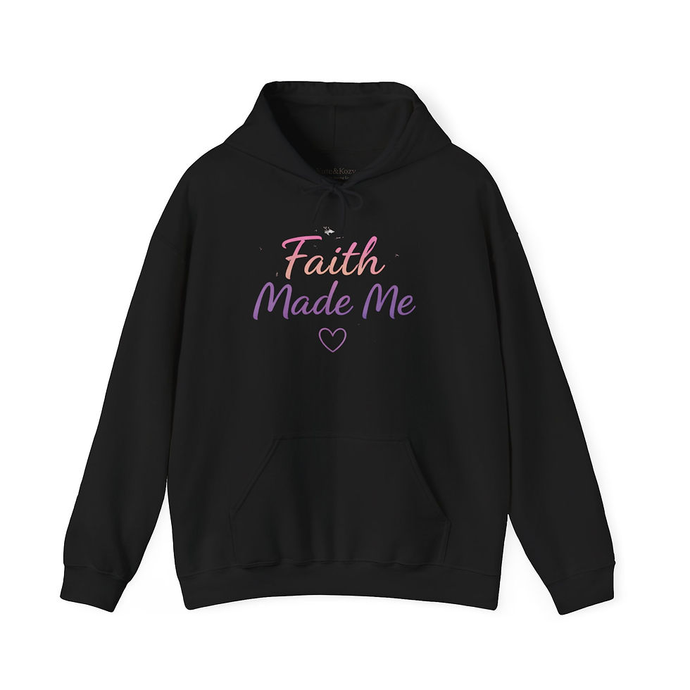 Thumbnail: Faith Made Me Hoodie | Blessed Built Unbothered Christian Hoodie