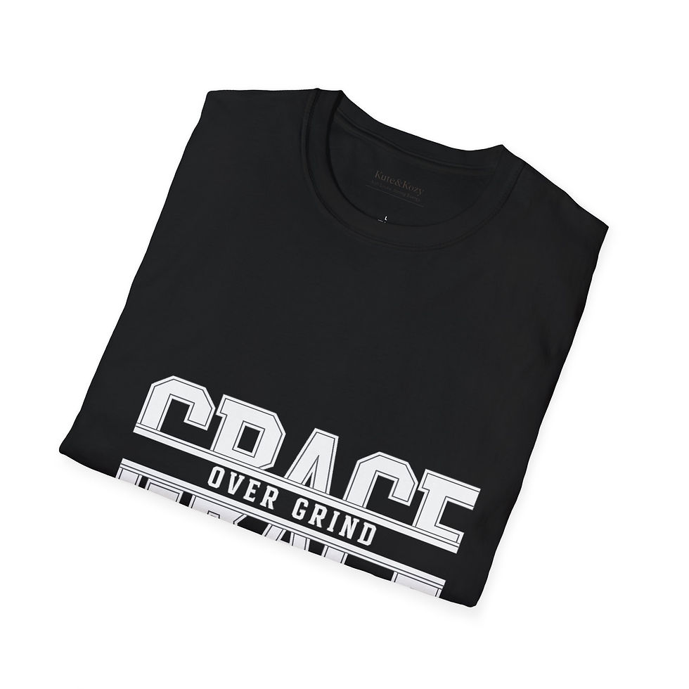Thumbnail: Grace mirrored varsity text T-Shirt | minimal collegiate graphic