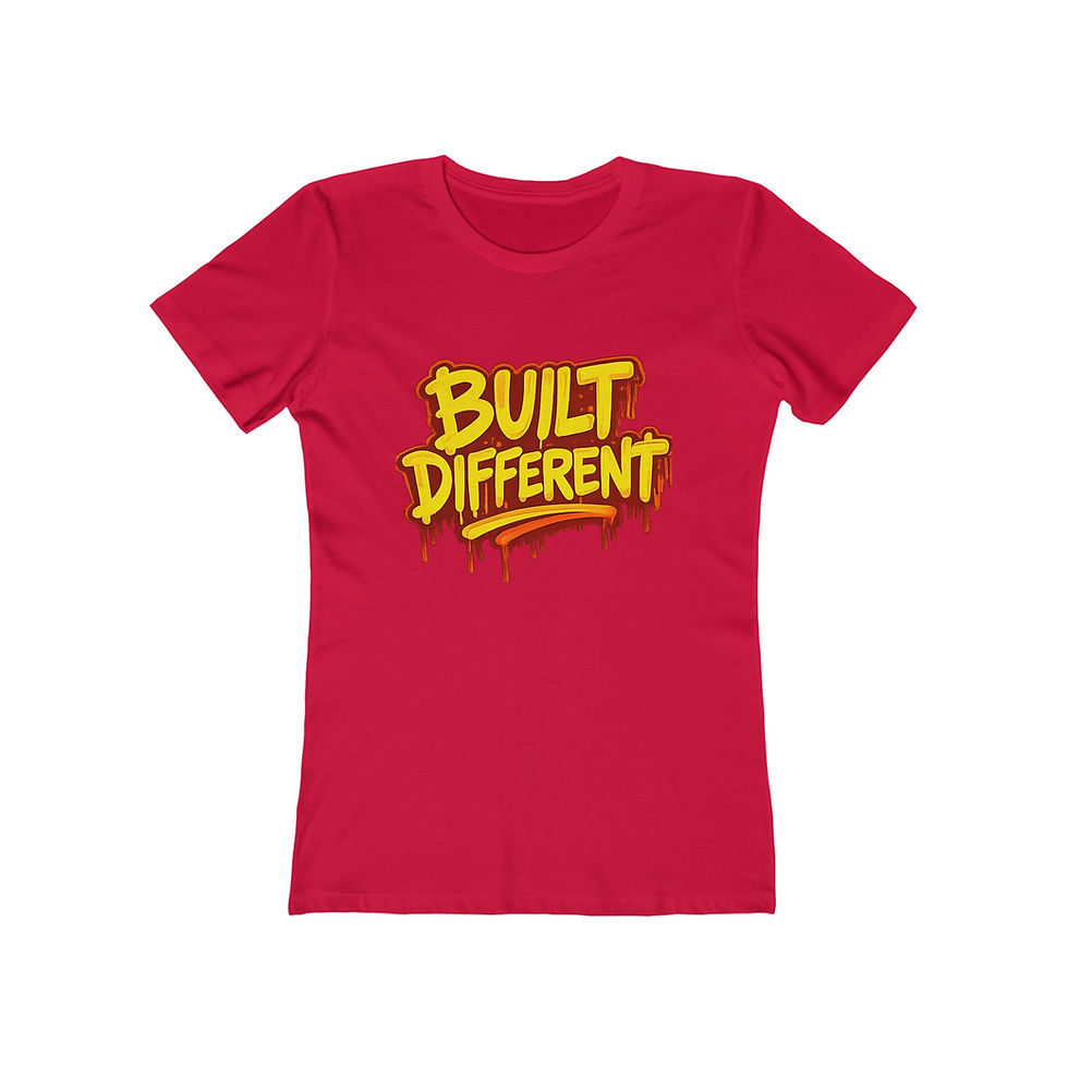 Thumbnail: Built Different graffiti graphic T-Shirt | Women’s fitted tee