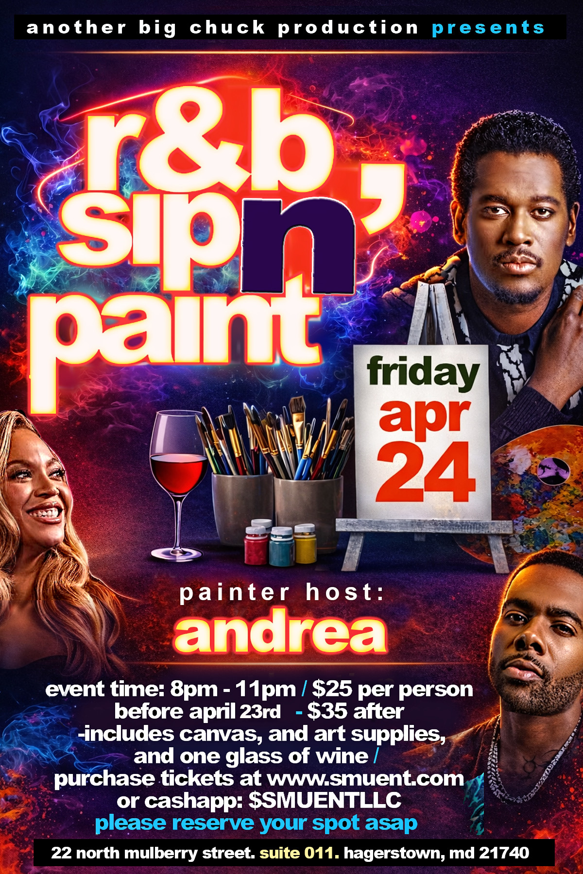 One State R&b Painting R&B Paint N SIP | SMU Entertainment