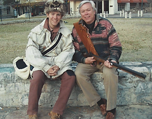 Wade and his late father Allen in 2007