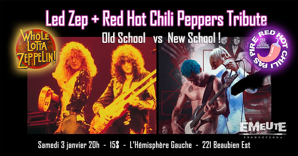 Hommage Led Zep et RHCP @ L'Hémi (03/01/26)