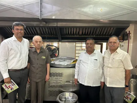 Donation of Chapathi Making Machine to Shri Jagatiyothi Basaveshwara Hostel, Bengaluru