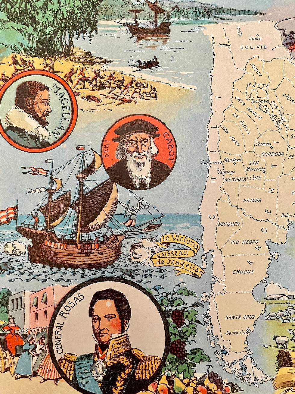 Miniature : Carte illustrée sur l'Argentine