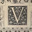 Miniature : Ancienne gravure sur la lettre V