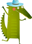 Crocodilo dos desenhos animados