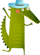 cocodrilo de dibujos animados